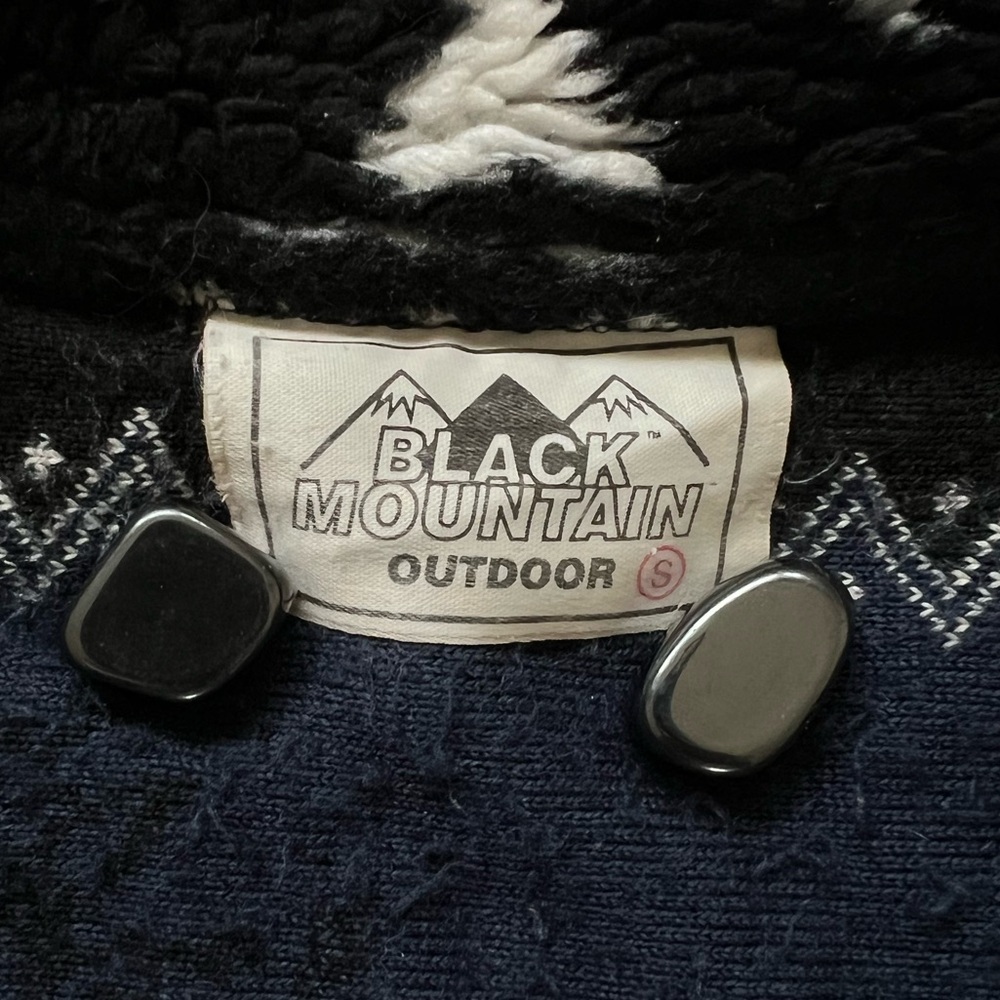 Vintage 90’s Black Mountain Outdoor Western Design Zip Up Fleece Jacket. Size S. - Picture 5 of 5